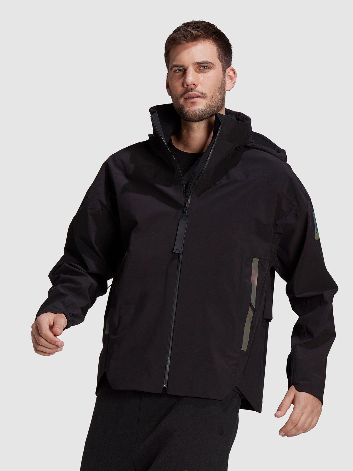 cepillo Aleta Ejecutable adidas Myshelter Rain Jacket - Black | very.co.uk