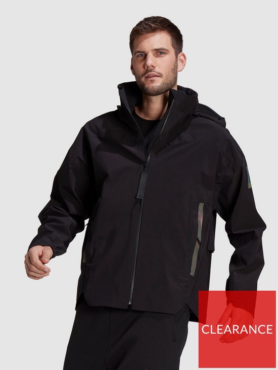 front image of adidas-myshelter-rain-jacket