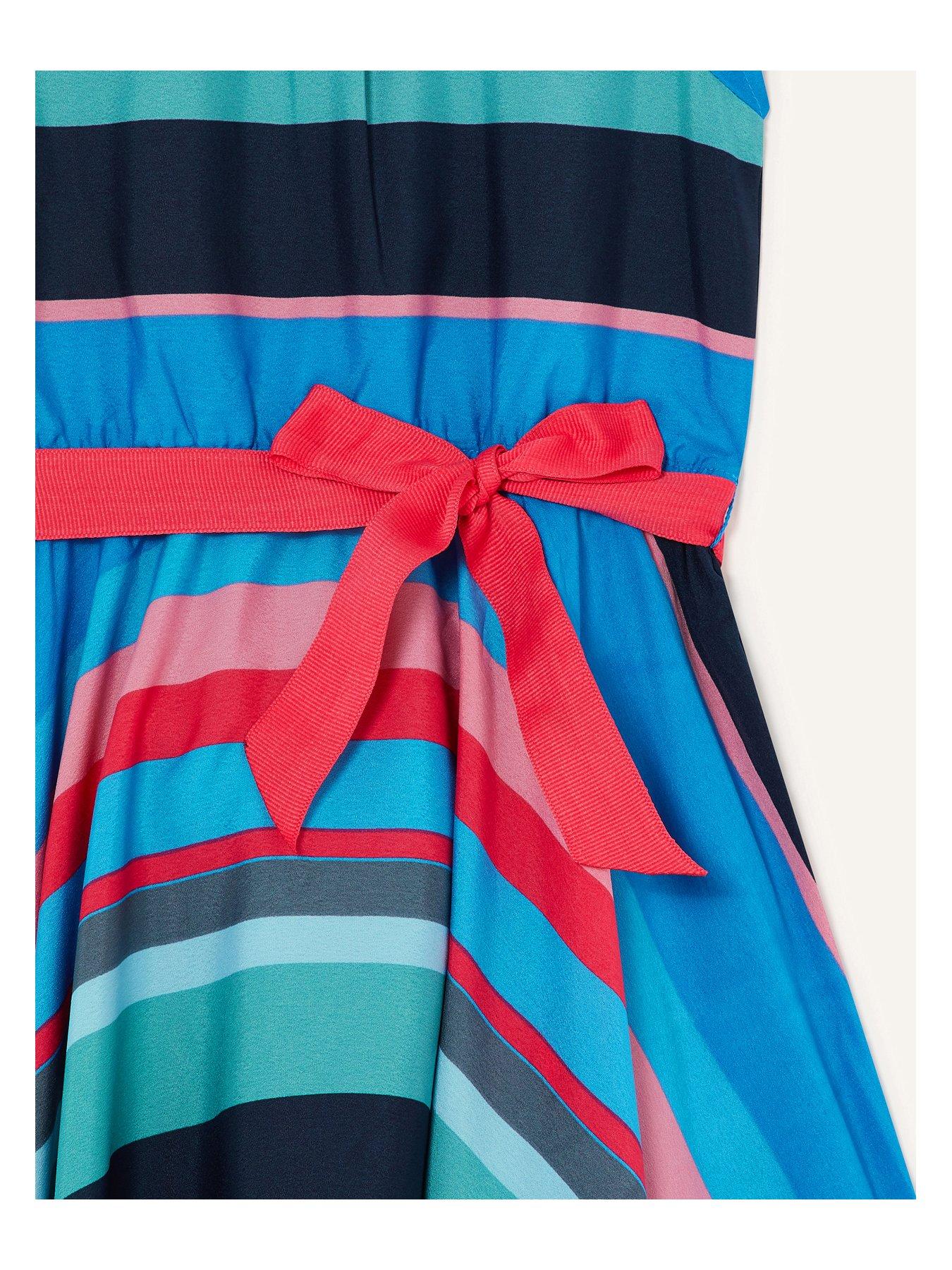 Girls Clothes Girls S.e.w. Stripe Dress - Blue