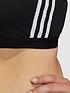  image of adidas-all-me-branded-bra-plus-size-blackwhite