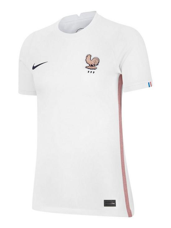 front image of nike-womens-france-2223-away-ss-jersey-white