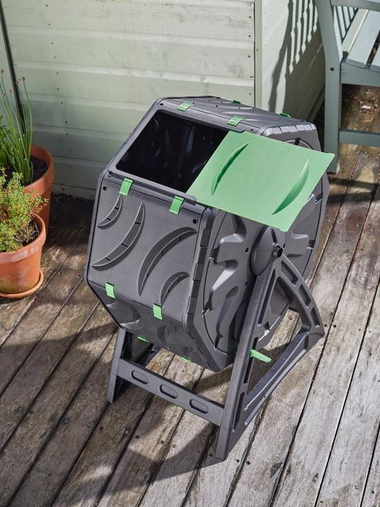 front image of smart-garden-compost-tumbler