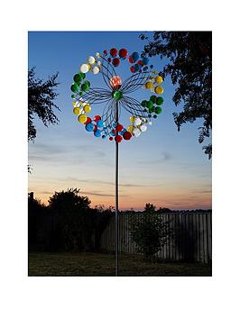Product photograph of Smart Solar Harlequin Solar Led Wind Spinner from very.co.uk