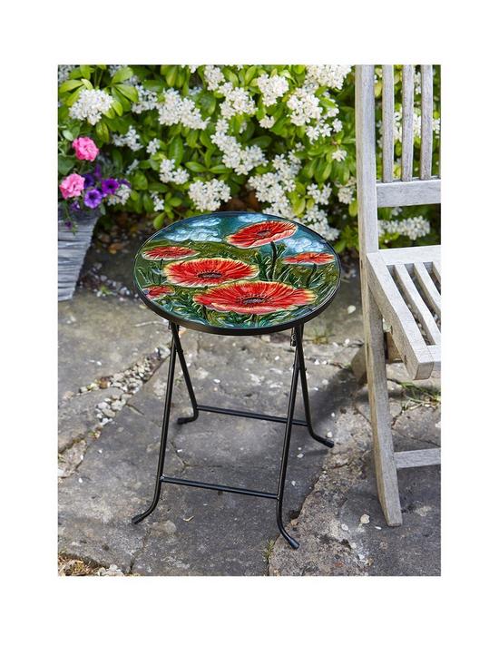 front image of smart-garden-poppy-side-table