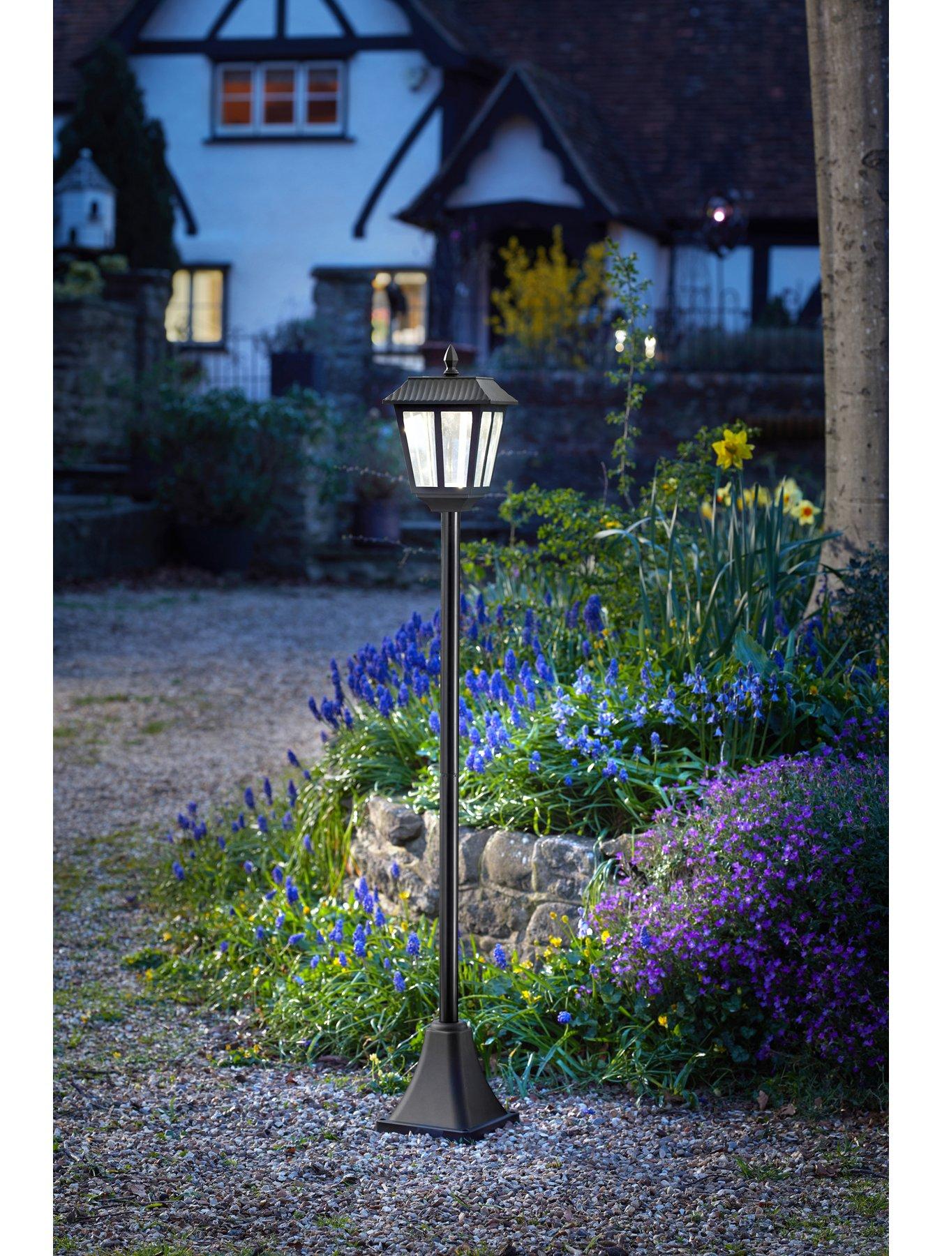 Solar powered deals victorian lamp post