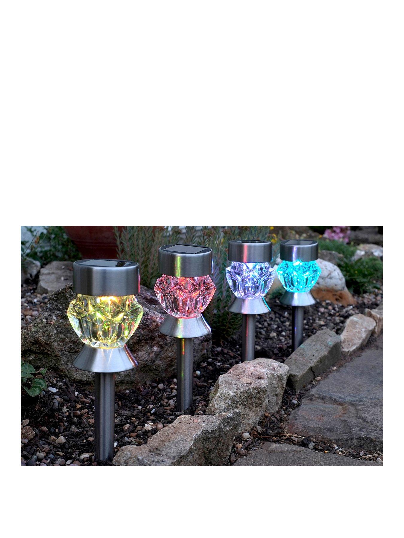 Crystal solar on sale garden lights