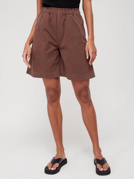 v-by-very-longline-casual-shorts-brown