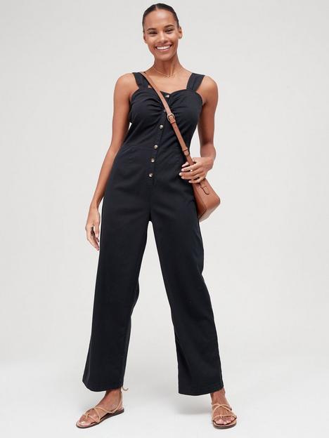 v-by-very-button-through-jumpsuit-black
