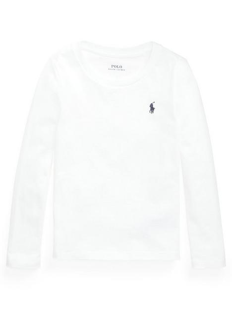 ralph-lauren-girls-core-polo-logo-long-sleeve-t-shirt-white