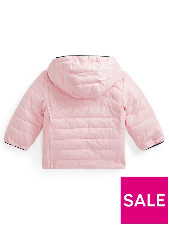 back image of ralph-lauren-baby-girls-reversible-padded-coat-pinknavy