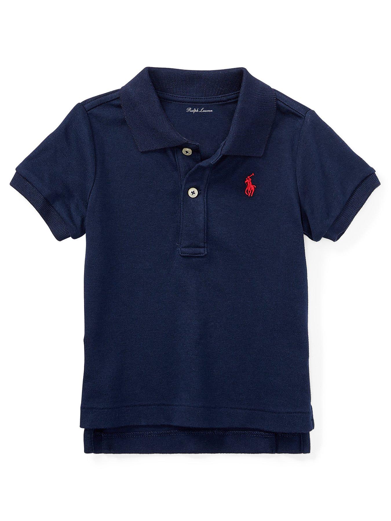 undefined Baby Boys Classic Short Sleeve Polo Top - Navy