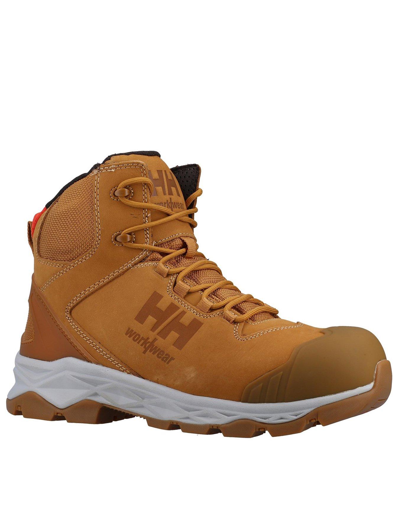 Amblers FS102 SBP honey nubuck lace-up steel toe safety work boot with midsole 
