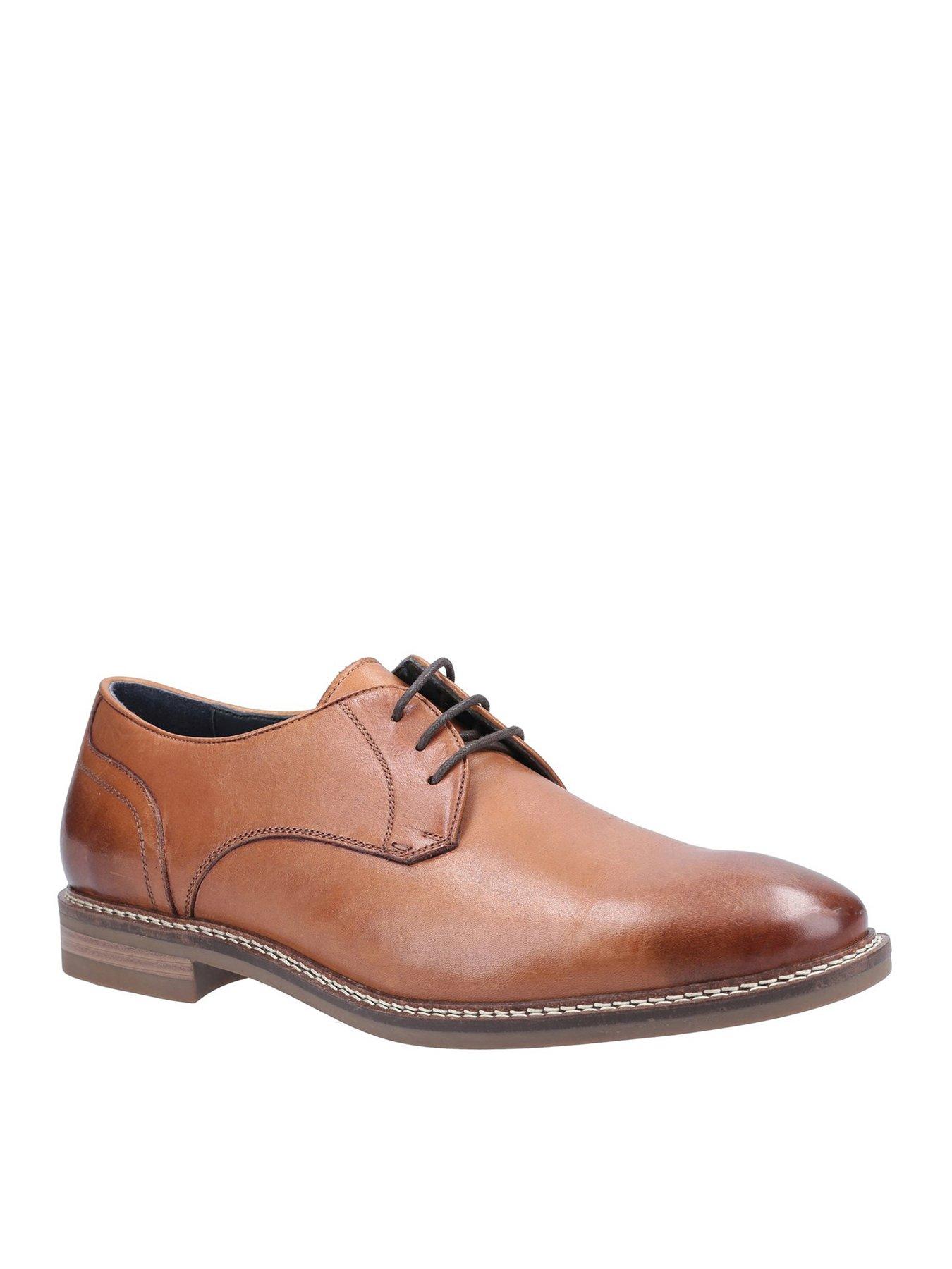 Tan hush puppies on sale shoes