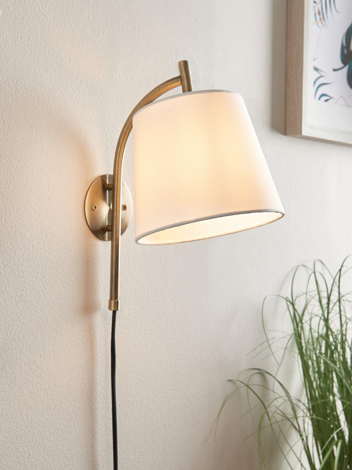 Product photograph of Very Home Maddie Plug In Wall Light from very.co.uk