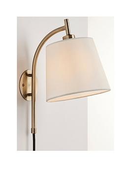 Product photograph of Very Home Maddie Plug In Wall Light from very.co.uk