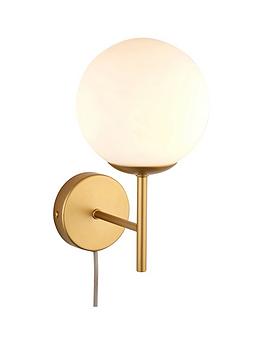 Product photograph of Alyssa Plug In Wall Light from very.co.uk