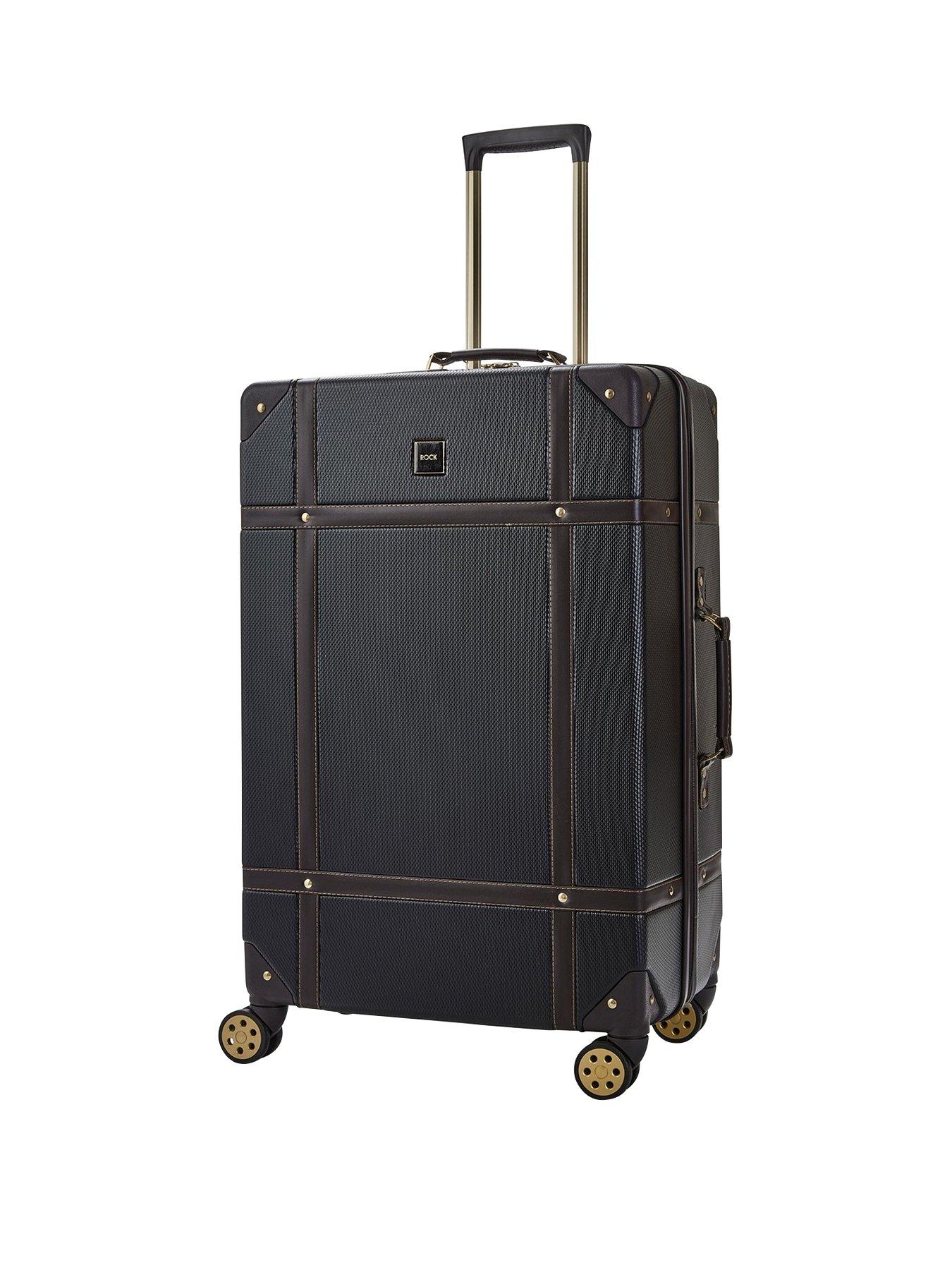 Rock Luggage Parker 8-Wheel Suitcase Large - Black