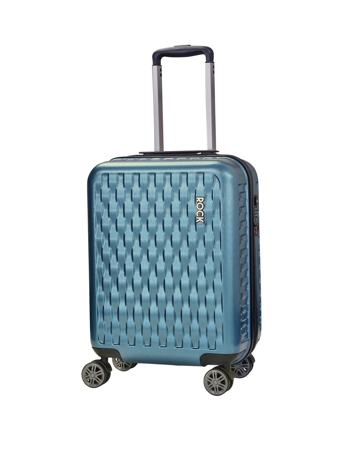 Rock Luggage Allure Carryon 8Wheel Suitcase Blue very.co.uk