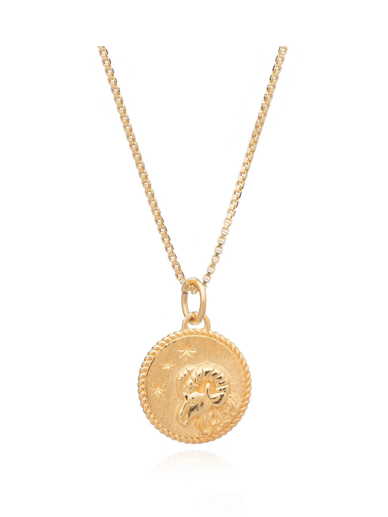 Product photograph of Rachel Jackson Zodiac Necklace from very.co.uk