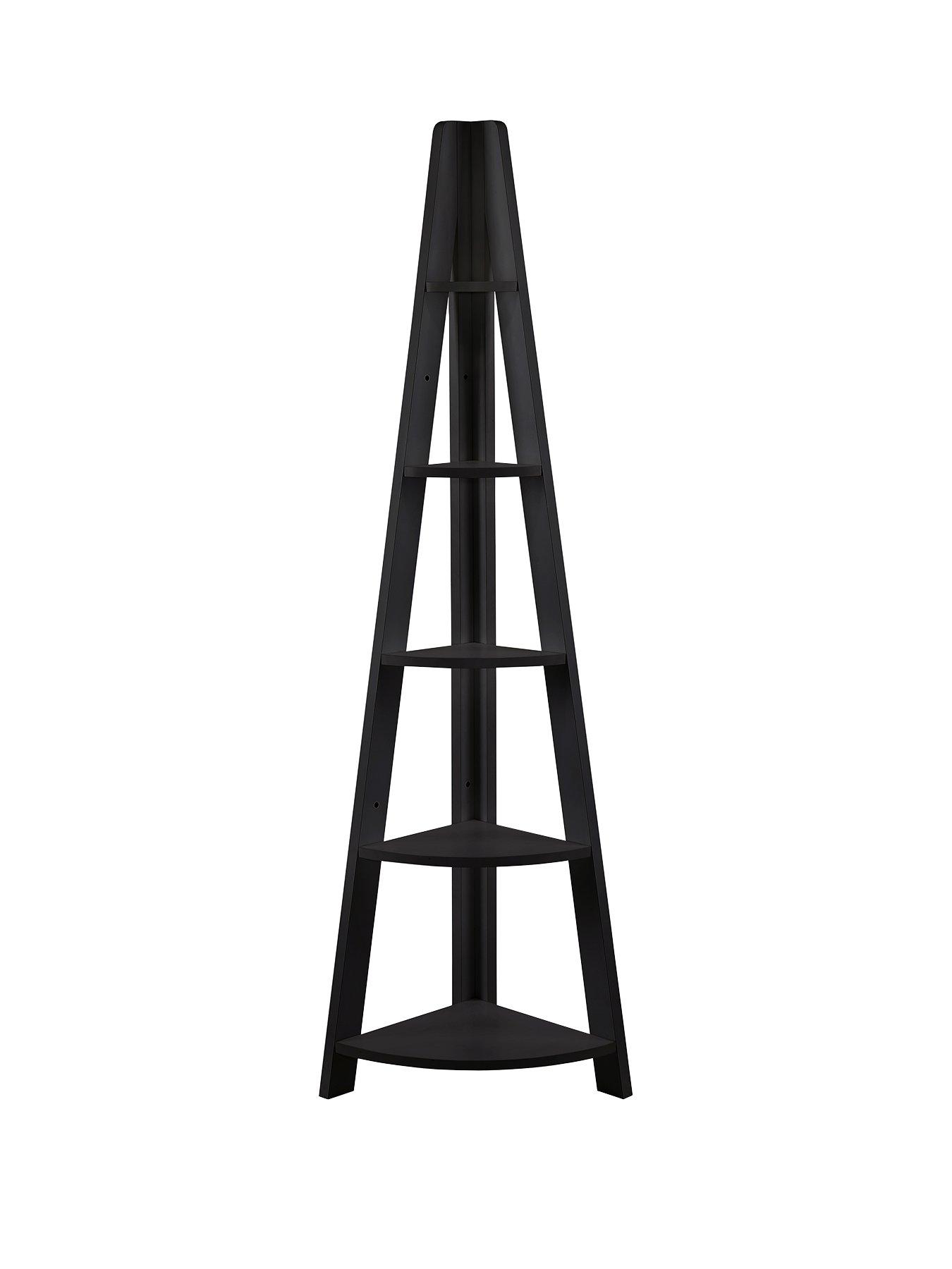 Product photograph of Lpd Furniture Tiva Corner Unit - Black from very.co.uk