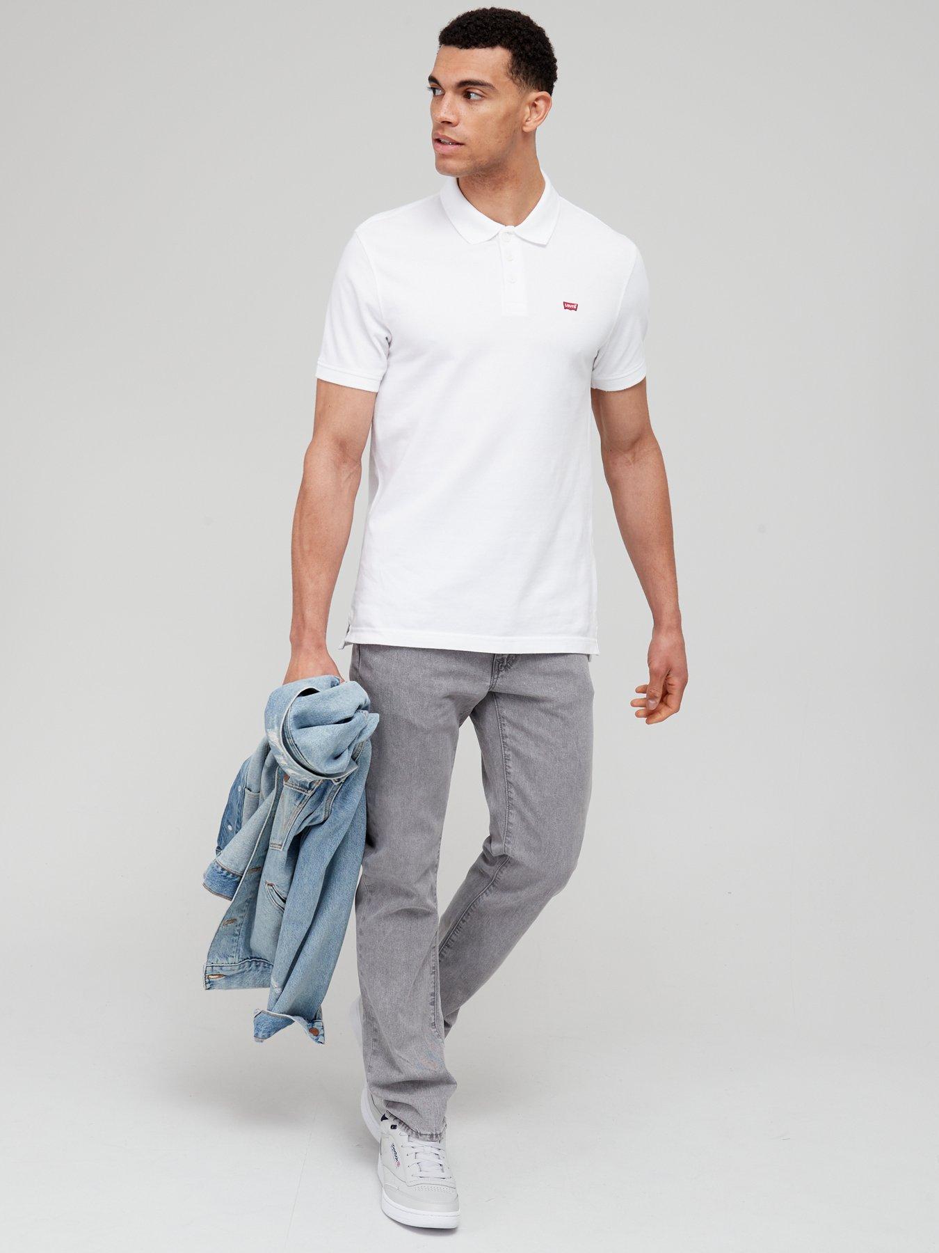 Levis white outlet polo shirt