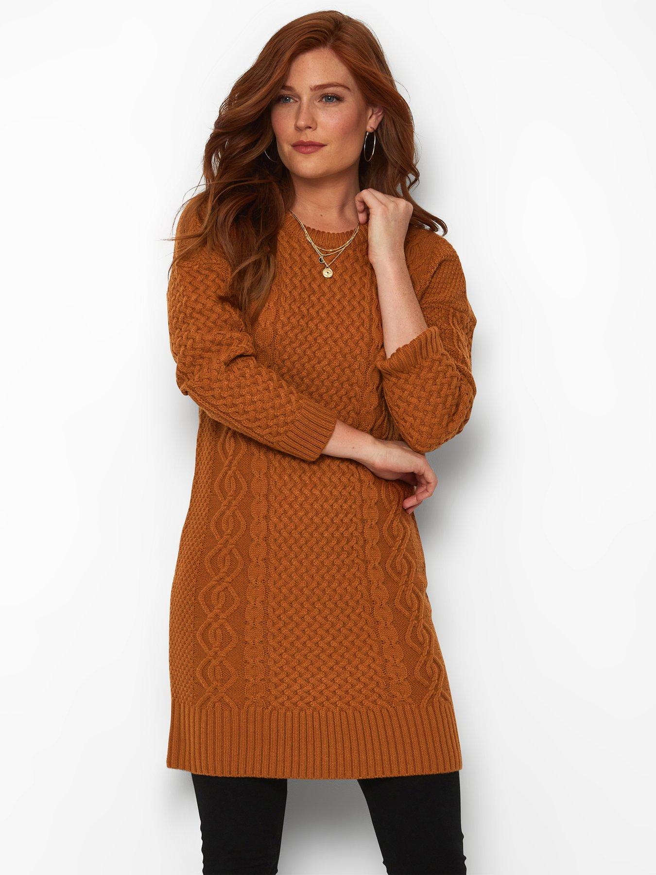 cables and castles sweater dress