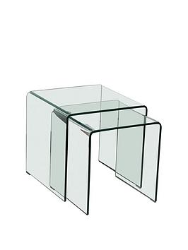 Product photograph of Lpd Furniture Azurro Nest Of Tables from very.co.uk