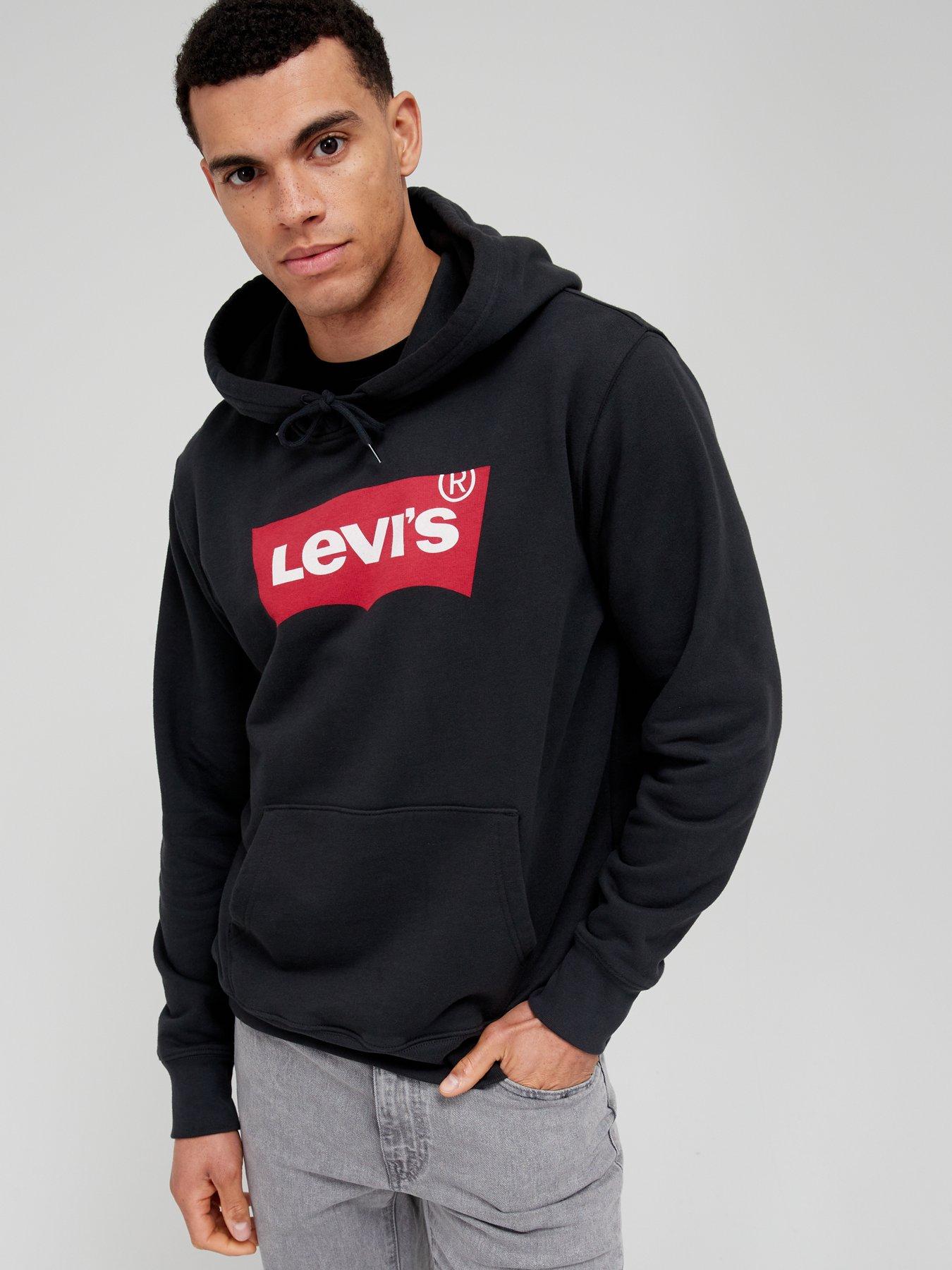 Levi's Batwing Logo Overhead Hoodie - Black | very.co.uk