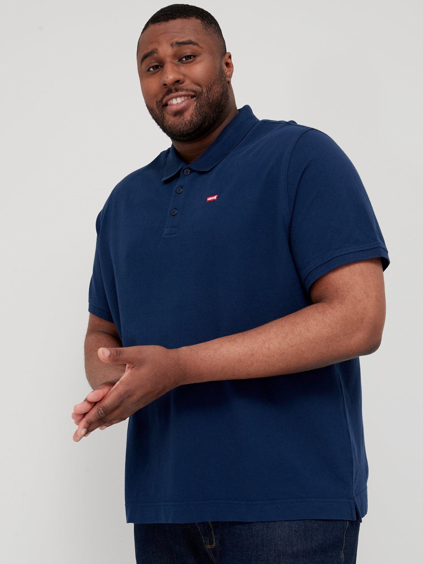 Levi's: Big  &  Tall Small Logo Polo Shirt - Blue