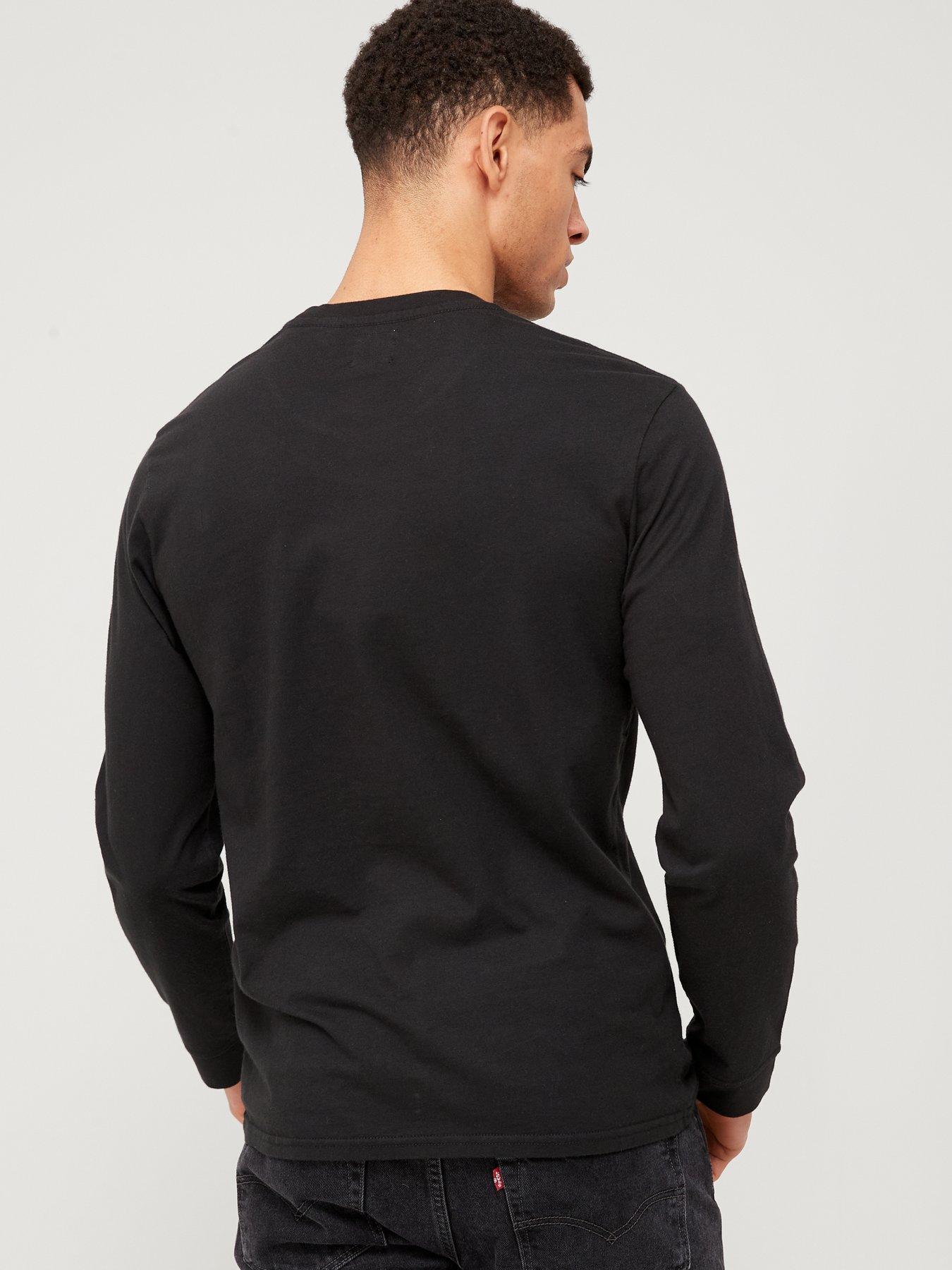 T-shirts & Polos Housemark Small Logo Long Sleeve T-shirt - Black