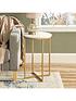 image of lisburn-designs-bryce-round-side-table-whitegold