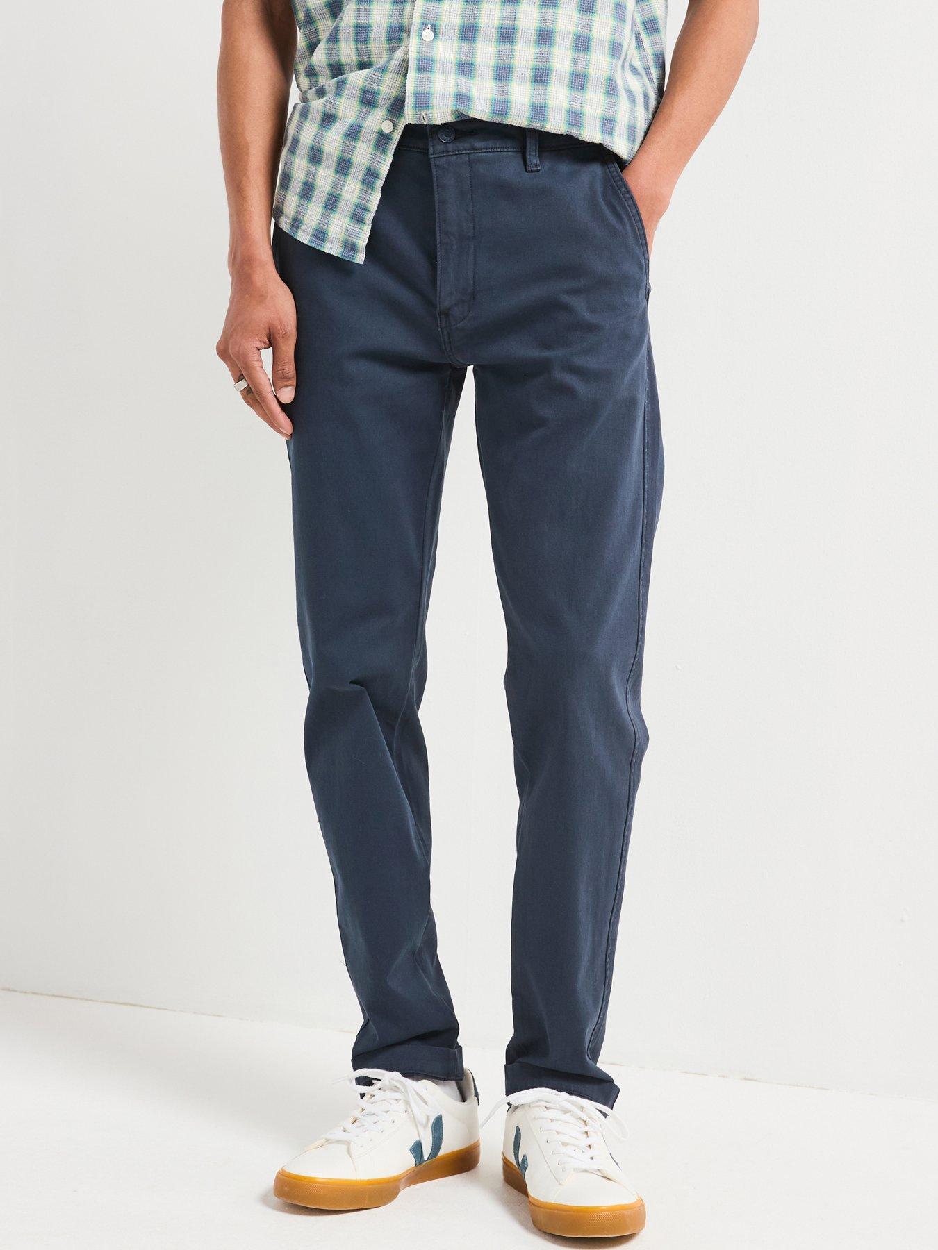 undefined Slim Fit Chinos - Navy