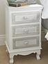  image of lpd-furniture-brittany-3-drawer-bedside-table
