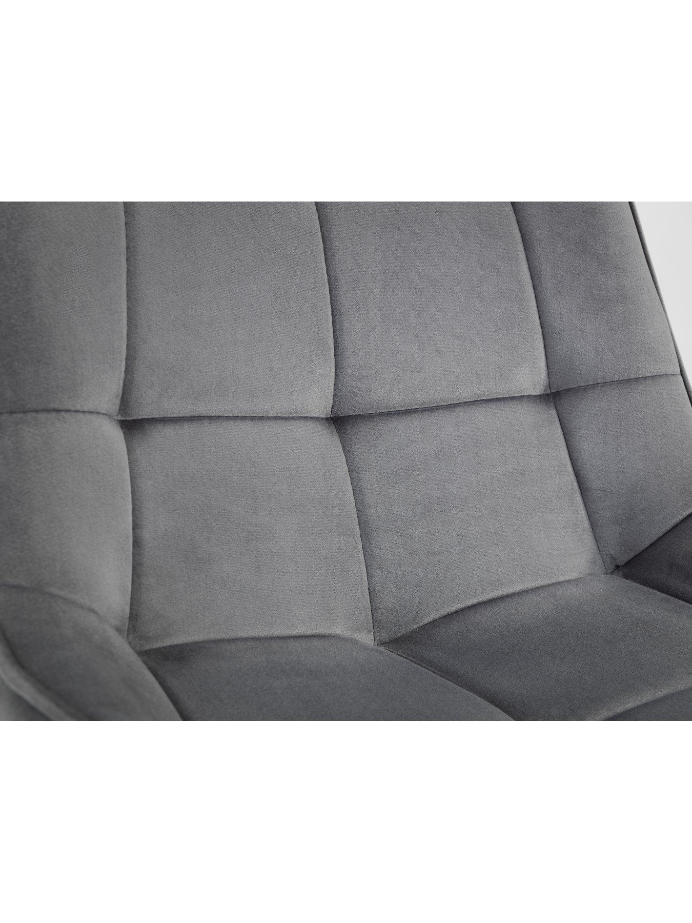 Image 5 of 5 of Julian Bowen Hadid Set of 2 Dining Chairs - Grey