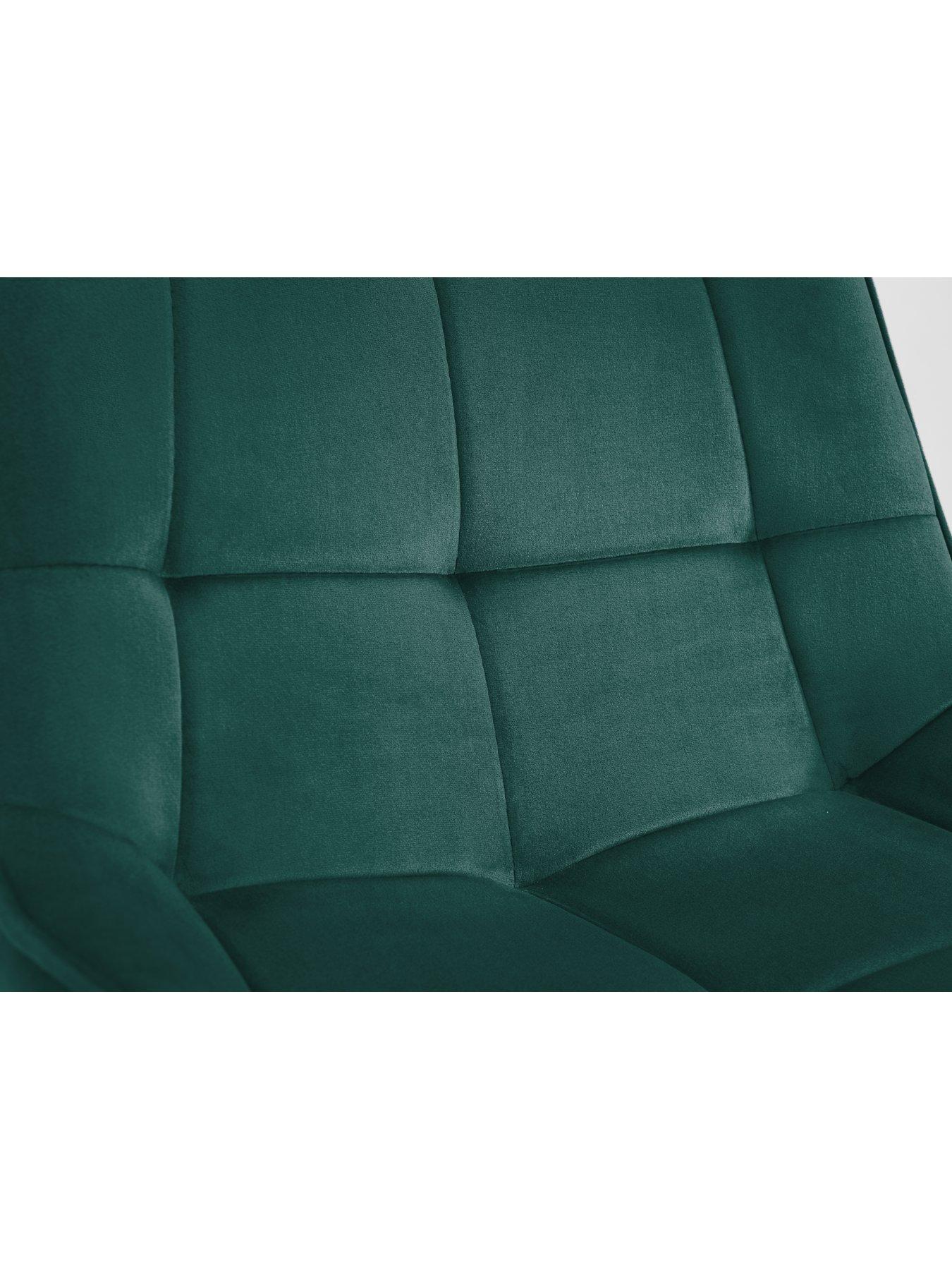 Image 5 of 5 of Julian Bowen Hadid Set of 2 Dining Chairs - Green