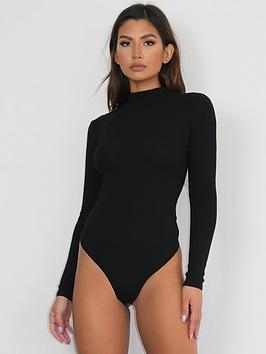 missguided-missguided-extreme-rib-high-neck-body-black