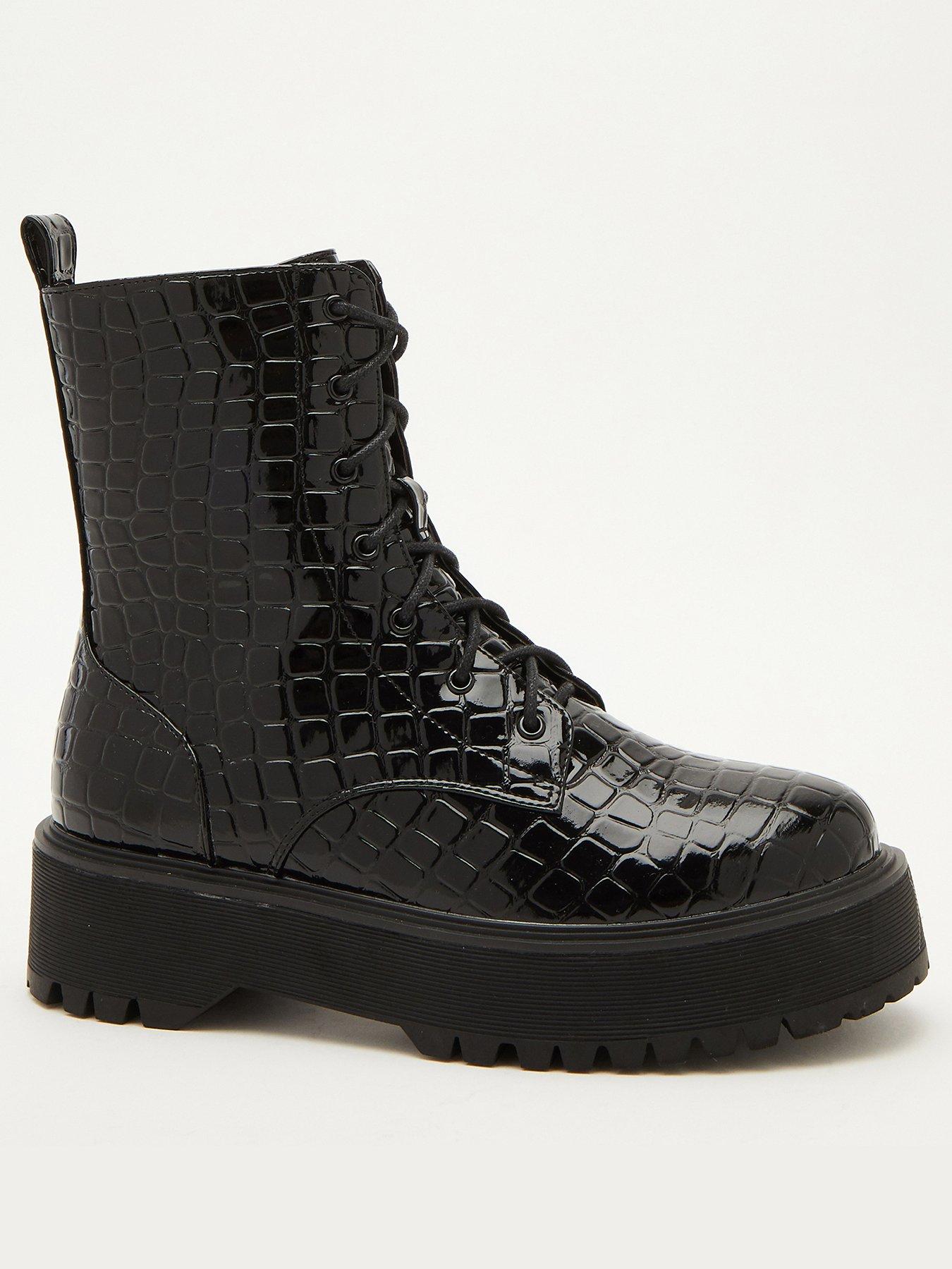 Shoes & boots Crocodile Lace Up Boots
