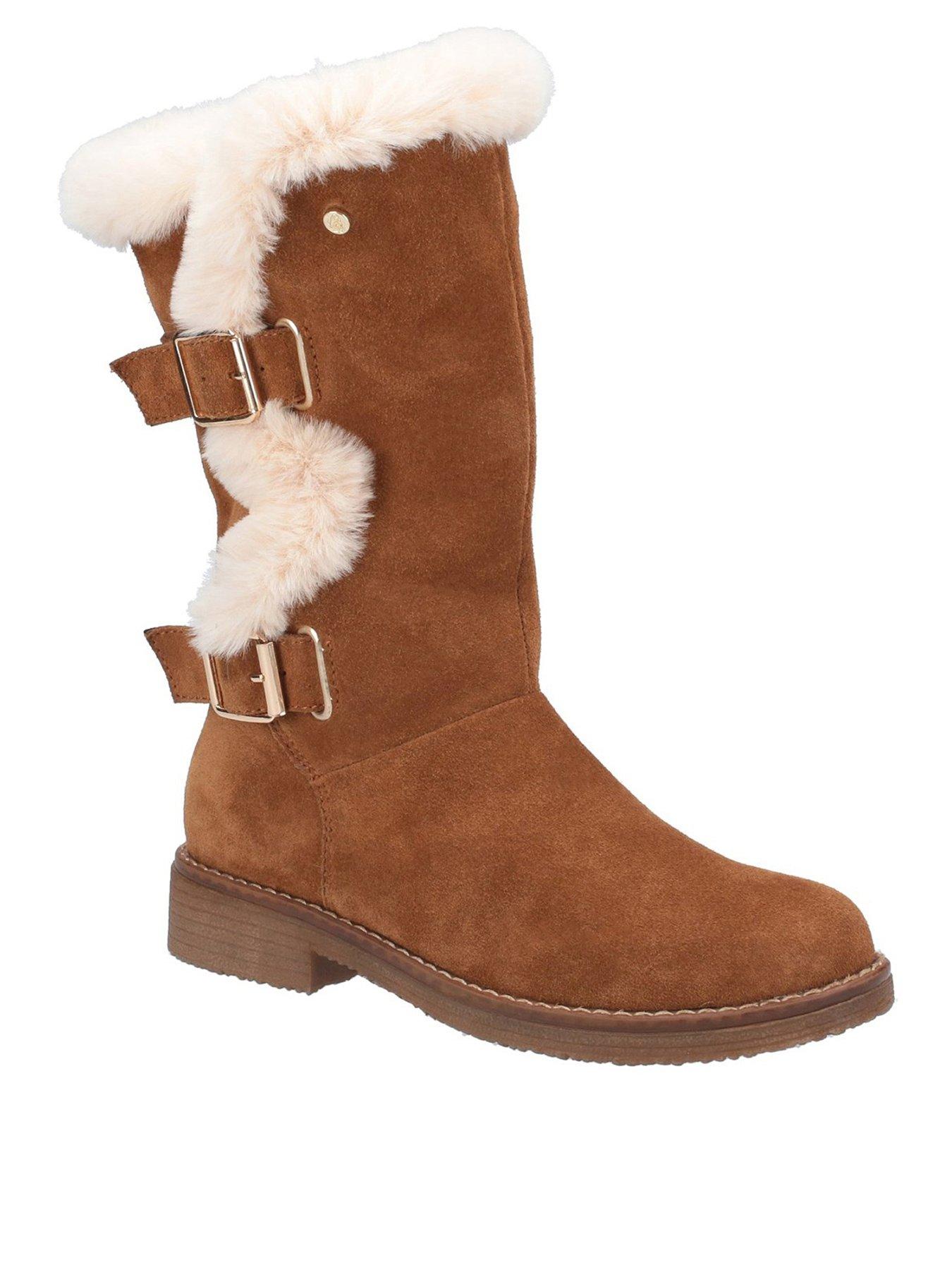 Hush puppies knee hot sale high boots uk