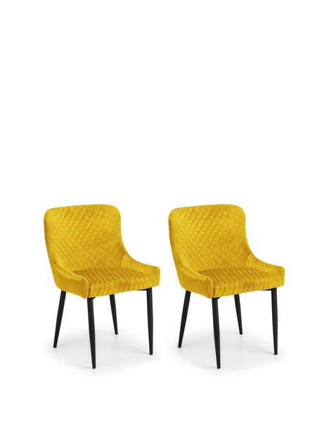 julian-bowen-luxe-set-of-2-velvet-dining-chairs-mustard