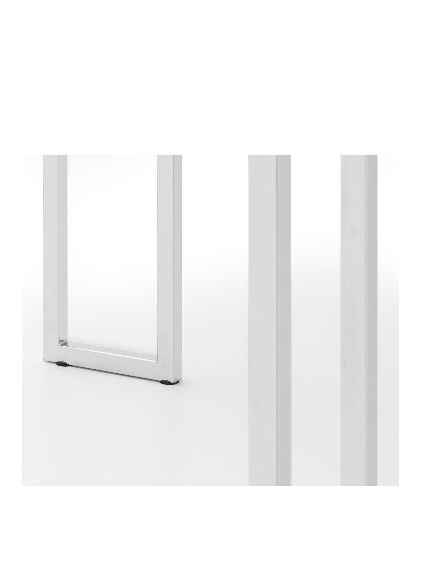 Image 3 of 4 of Julian Bowen Positano 150 cm Marble and Chrome Dining Table