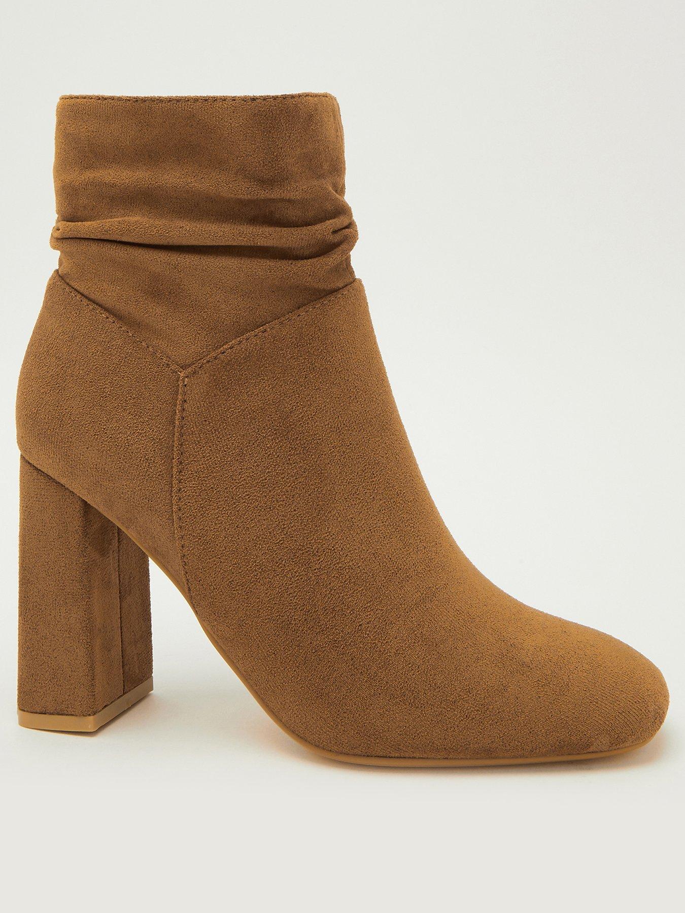 Light suede clearance booties