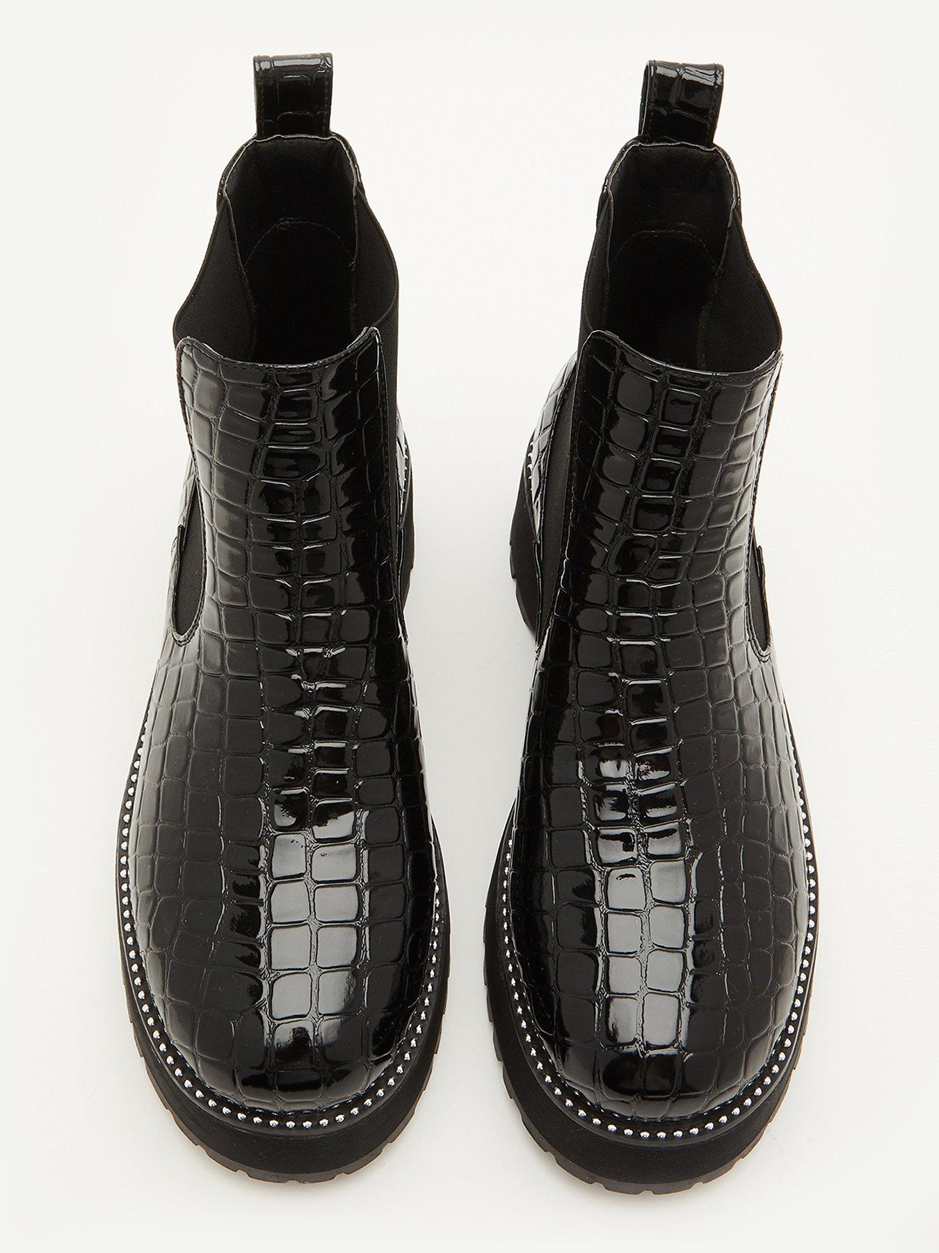 Shoes & boots Crocodile Print Chunky Boots