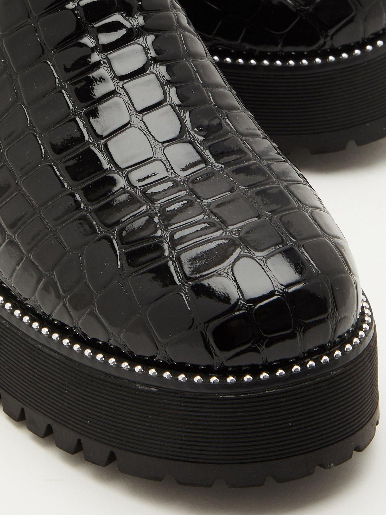 Shoes & boots Crocodile Print Chunky Boots
