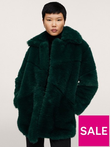 Mango Coats Jackets Very Co Uk Mango Coats Jackets Very Co Uk, Mango Faux Fur Coat Grey Uk