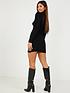  image of quiz-puff-sleeve-knitted-jumper-dress