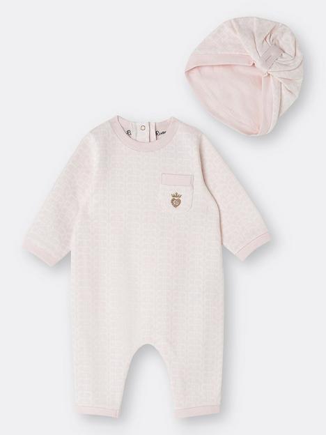 river-island-baby-girls-rr-branded-romper-withnbsphat--nbsppink