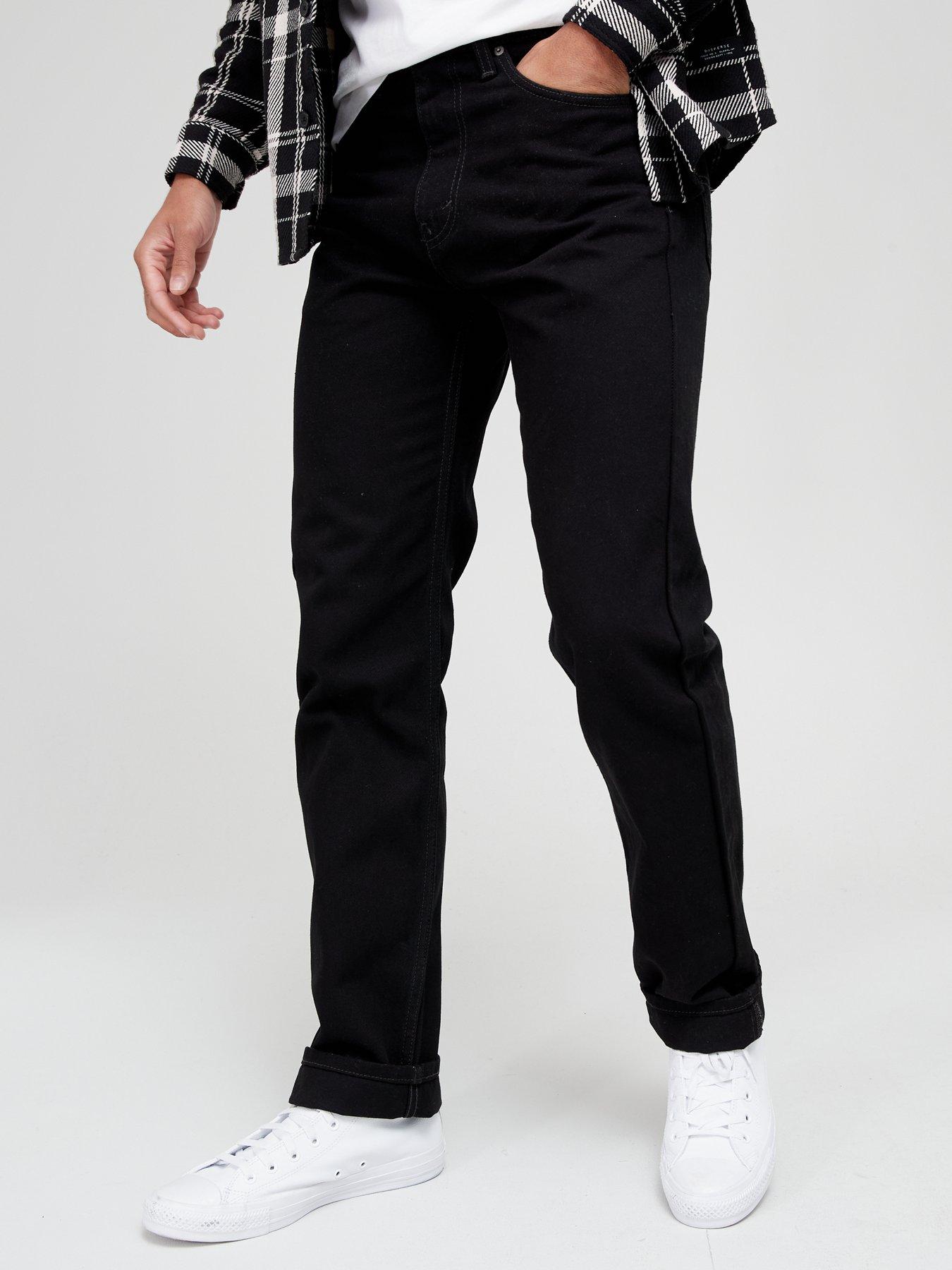 Levis 505 shop mens black