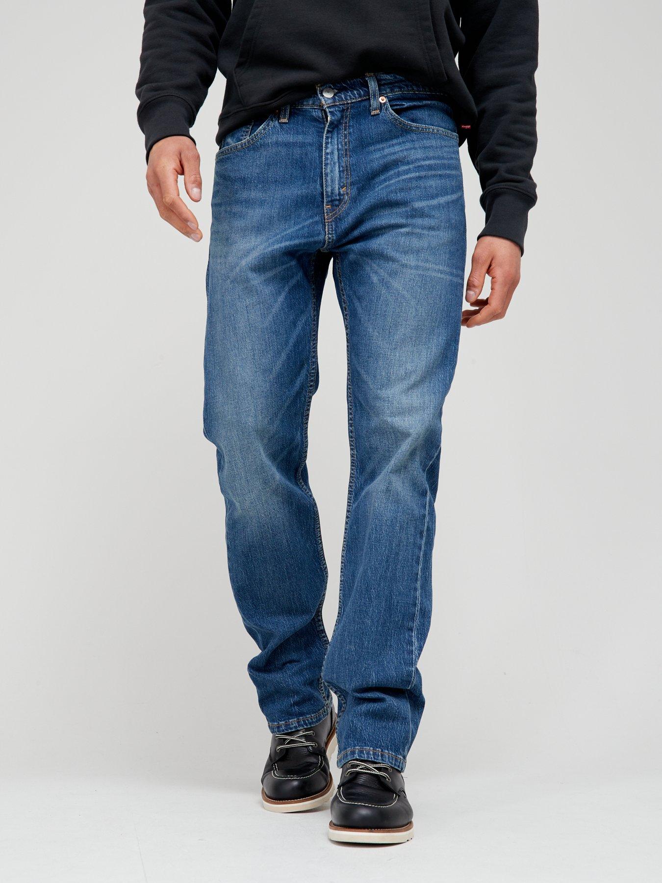 Levi's 505™ Regular Straight Fit Jeans - Dark Blue | very.co.uk