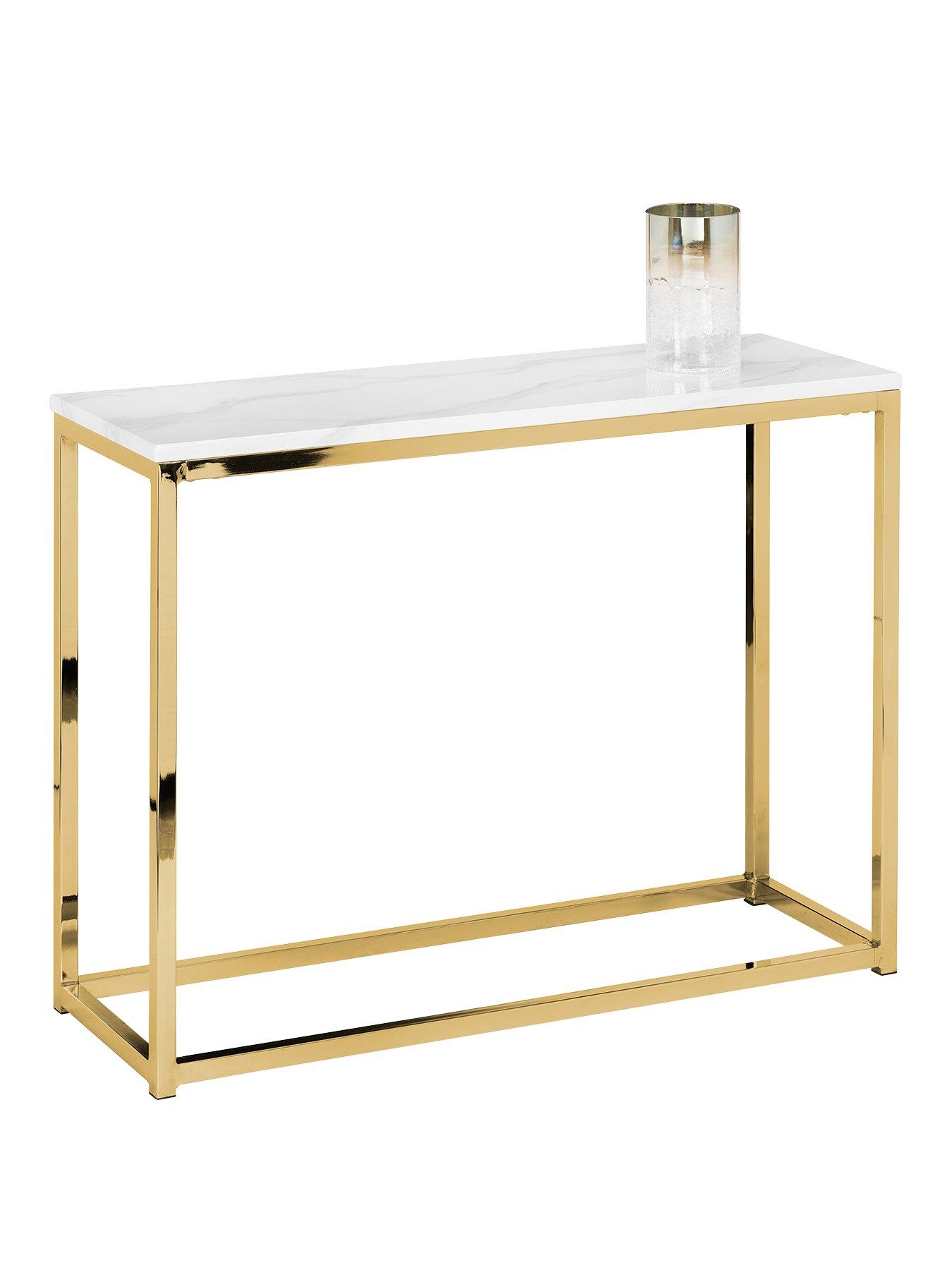 Mesa De Comedor Extensible Efecto Mármol Blanco 120-160 | Maisons Du Monde