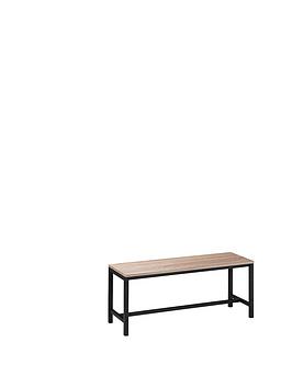Product photograph of Julian Bowen Tribeca Bench from very.co.uk